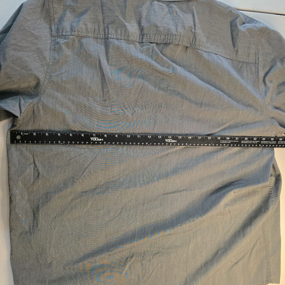 Wrangler Shirt Men's 2XL Gray Long Roll Tab Sleeves Collar Button Down - Picture 10 of 16